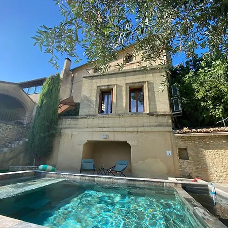 Maison Uzes Piscine Plein Sud Avec Superbe Vue